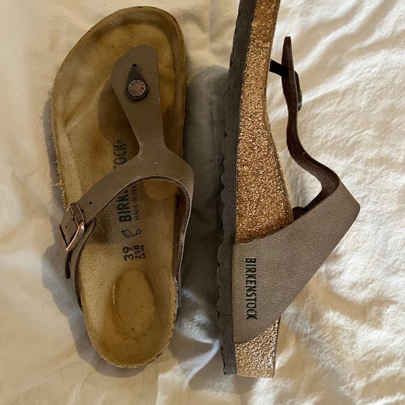 BIRKENSTOCK GIZEH TOBACCO BROWN SIZE 39 (8, 8.5) SANDLE, Brand New - Picture 5 of 8